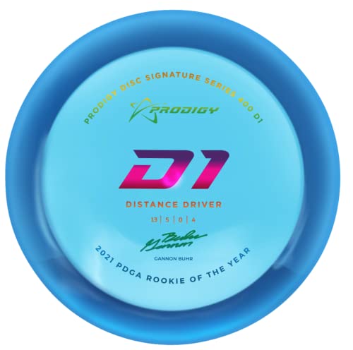 Prodigy Disc Gannon Buhr 400 D1 | 2022 Signature Series Edition | 170–174 g | Disc Golf Distance Driver | Great For Headwind & Overstable Drives | Overstable Distance Driver