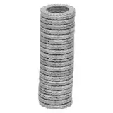 PRETYZOOM 20 Stück Keil-manganstahl-unterlegscheiben, Doppelstapel-sicherungsscheiben Für Die Druckverteilung Von Schrauben Und Muttern, Silber M10