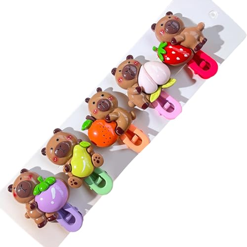 LUOFENG Capybara-Haarspange für Mädchen, bezaubernder Kopfschmuck, Haarspangen, Capybara-Form, süße 2000er-Jahre-Mädchen-Haarnadeln