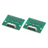 sourcing map 2 Stück FPC FFC PCB Konverter Steckerplatine 20P 0.5mm auf Buchsenseite 1mm Rückseit auf DIP 2.54 mm für LCD 3D Drucker DVD TV Laptop Audio