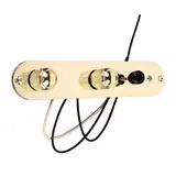 Elektrikgitarrensteuerungsschaltplatine mit Premium -Komponenten für Ersatzgitarrenbegeisterte und Performer Metal Vordrückte (Goldfarbe)