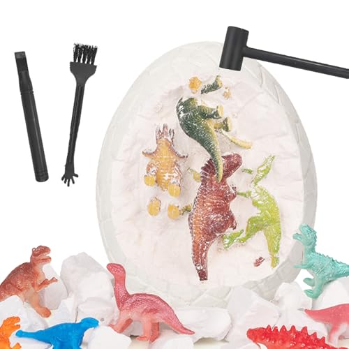 Zhuporn Dino Ausgrabungsset für Kinde, Dinosaurier Eier Ausgrabungsset, Großes Dino Ei Kinder Spielzeug, Entdecken Sie 12 einzigartige Dinosaurier-Spielzeuge, Spielzeug ab 3 4 5 6 7 8 Jahre Junge