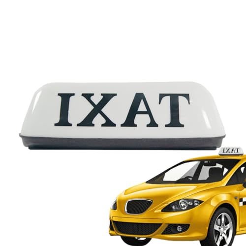Taxischild Dachzeichen Dachschild Taxi Gelb Lampe Licht Beleuchtung 12V Parkplatzschild, Wasserdicht Leuchtschild Topper Auto