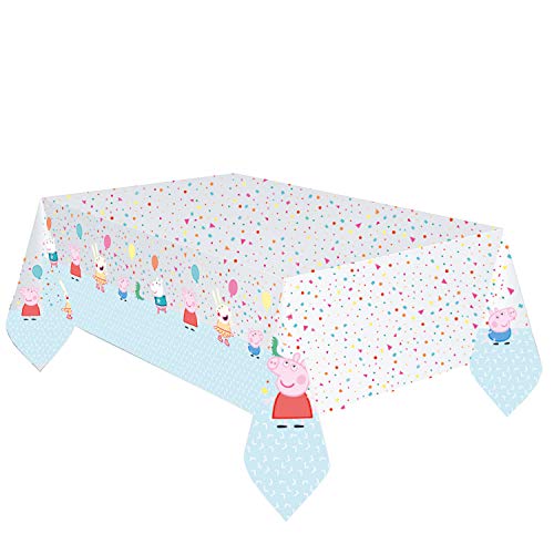 Child Peppa Pig Plastic Tablecover 1.2m x 1.8m - Dinosaur