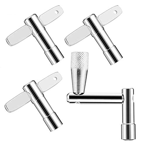 EASTROCK Schlagzeugschlüssel 4 Stück Schlagzeug Tuning Key stimmschlüssel schlagzeug für Schlagzeuger Schlagzeug Trommel Schlaginstrumente，Silber…