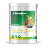 Röhnfried Kräuter-Gemüse-Mix für Tauben | 500 g | Unterstützung der Verdauung, der Atemwege und der Daunenmauser | Mit 17 Kräutern unter anderem Rote Beete- und Karottenpulver