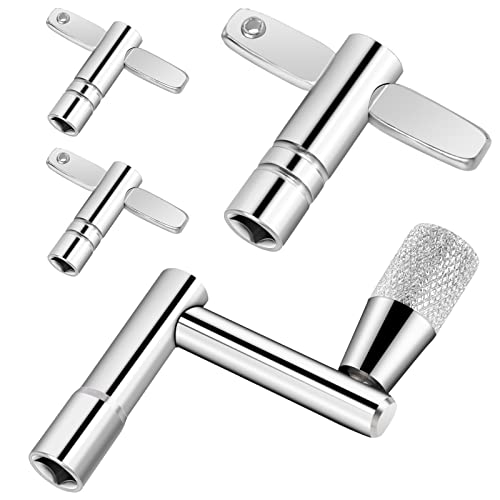 Schlagzeugschlüssel, 4 Stück Schlagzeug Silber ​Stimmschlüssel Schlagzeug Tuning Keys Metall Drum Key Musikinstrument Schlagzeugschlüssel für Schlagzeug Schlaginstrumente Trommel