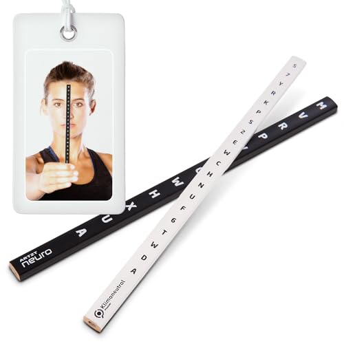 ARTZT neuro Vision Stick 2er-Set | Augentraining & Gleichgewicht | Für Einsteiger & Fortgeschrittene | Nachhaltig & Klimaneutral | Inklusive Konvergenz- & Divergenztraining | Farbe: Schwarz/Weiß