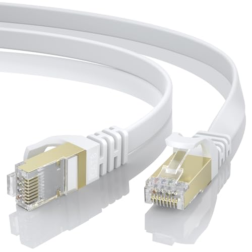 BUSOHE Cat 8 Lan Kabel 3 Meter, Hochgeschwindigkeits Ethernet Kabel- Gigabit RJ45 LAN Netzwerkkabel, 40Gbps 2000Mhz Internet Patchkabel Kompatibel mit Router, Modem, PC, Laptop, Drucker