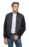 Rolling Stones The Quilted Jacke Classic Tongue Band Logo offiziell Schwarz XL