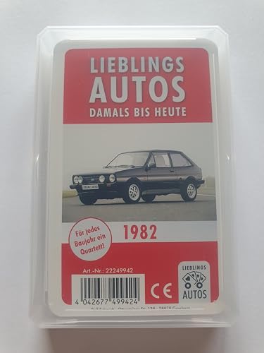 Lieblings Autos Auto Quartett 1982 Baujahr Geburtsjahr 43. Geburtstag Geschenk Spielkarten Neu
