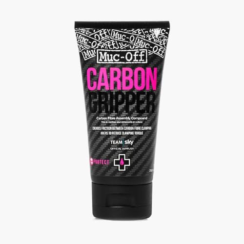 Muc Off Carbon Gripper, 75 Gramm - Effektive Carbonfaser Montagepaste Fahrrad - Verbessert die Griffigkeit durch Erzeugung von Reibung Zwischen Carbon-Flächen Fahrrad Zubehör