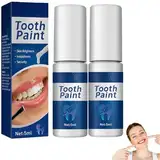 Instant Teeth Whitening Paint, Teeth Whitener, Color Corrector Toothpaste, Teeth Whitening Paint, Tooth Polish Uptight White, Color Corrector Teeth Whitening, Get a Shiny Smile (2pcs)