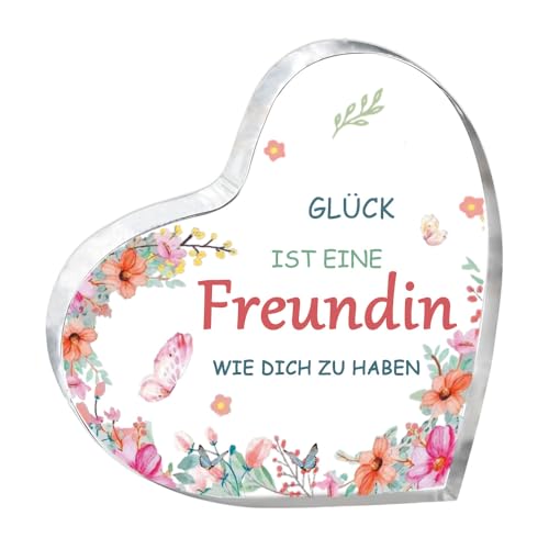 Geschenk Beste Freundin Geburtstag, Beste Freundin Geschenke, Acryl-Heimdekoration Geschenke für Freundin Zum Einzigartige Freundschaftsges, Weihnachtsgeschenke