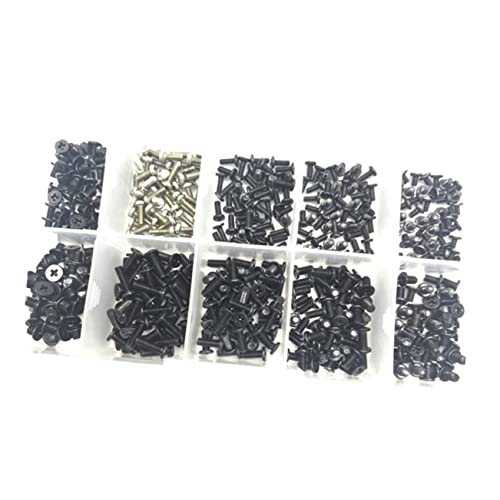 SOLUSTRE 500-Teiliges Set Schrauben-Kit Maschinenreparatur von Schrauben Computer Schrauben versenkte Schraube Maschinenschrauben Laptop-Schrauben Schoßtisch Laptop-Computer