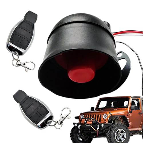 Auto-Diebstahl-Alarmanlage – Mit Hochwertigem ABS-Material, 12 V Auto-Alarmsirene, Diebstahlsicherung | 2 Alarmanlage Mit Fernbedienung, Alarmanlage