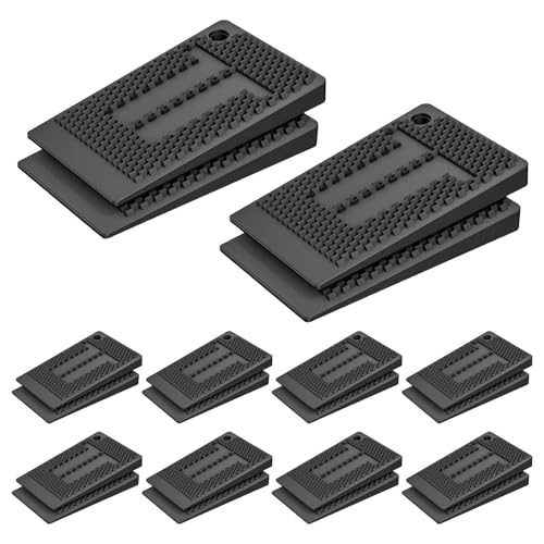 Mivanta 20 Furniture Leveling Pads – Möbelnivellierer, Gummiausgleichskeile zur Möbelnivellierung, Tisch Wedges, Schrankunterlagen, DIY Ausgleichsscheiben