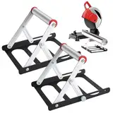 Verstellbarer Stützrahmen Für Schneidemaschinen, 2 Stück Faltbare Einstellbare Schneidemaschine Stützgestell, Saw Cutting Machine Support Frame für Tabelle Stand Säge Zubehör Ständer