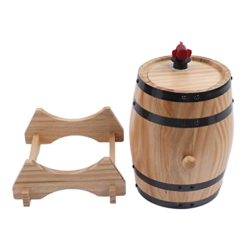 Kiefernweinfässer, Bierkiefern Holzfässer, Weinkiefern Alternde Fässer für Wohnkultur, Grillgeschäft (5L)