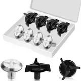 16-teiliges Motorradhelm-Visierschrauben-Set, universelle Befestigungen für Dirtbike-Helme, Kunststoff und Legierung, Motorradmaske, Visier-Clips mit Unterlegscheiben, Ersatzschraube für