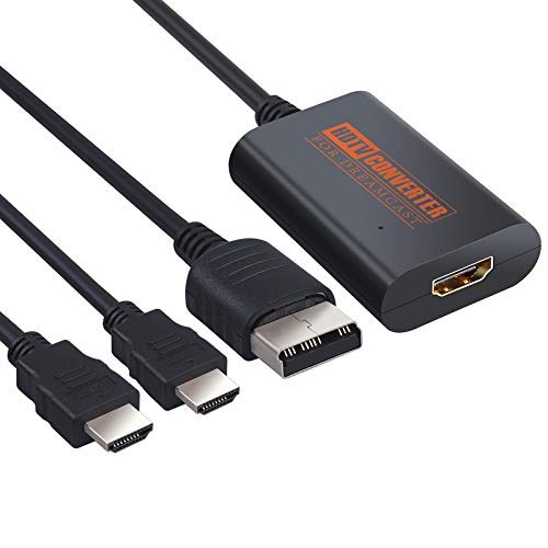 LiNKFOR Sega Dreamcast zu HDMI Konverter Adapter, HDMI Konverter für Sega Dreamcast mit 1.5m HD HDMI Adapterkabel für DC Consele VGA zu HDMI Konverter Unterstützt PAL NTSC für VGA Dreamcast Spiele