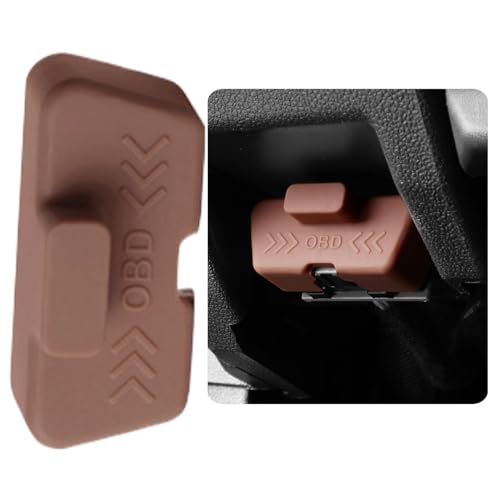 OBD-Port-Schloss, Abdeckungsschloss OBD-Schnittstellen-Schutzhülle, Silikon-Schutzhülle, Auto-Sicherheitsgerät, Auto-Sicherheitswerkzeug für Industrie und Wissenschaft, 2 Stück