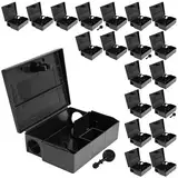 20 x Mausefalle Mäuse Maus Garten Köder Box Koederbox Köderbox Köderstation für Mäusegift Maeuse Mäuseköderbox Gift Koeder Wühlmaus Vertreiben Schlüssel Petigi
