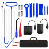 24PCS Professionelles KFZ Werkzeug, Auto Demontage Werkzeuge mit Langer Reichweite Greifer und Luftkeilbeutel, Notfall Set zur Öffnen von Auto Türen und Fenstern, Demontage Werkzeug Auto for Car Truck