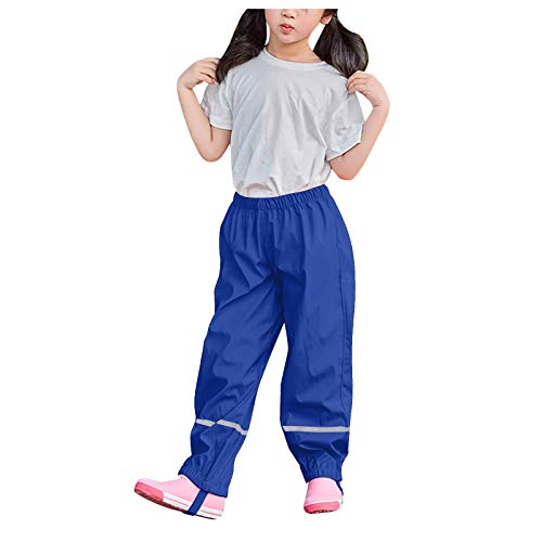 CCOOfhhc Unisex Kinder Regenhose Atmungsaktiv Outdoor Wasserdicht und Winddicht Überziehhose Buddelhose Wathose wasserdichte Ungefüttert Sport Regenlatzhose Casual Wind-und Atmungsaktive Hose