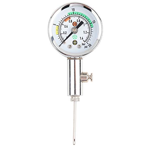 Vbestlife Ball Manometer, Luftdruckmesser Barometer Tool Stellen Sie den Druck für Basketball Football Volleyball ein