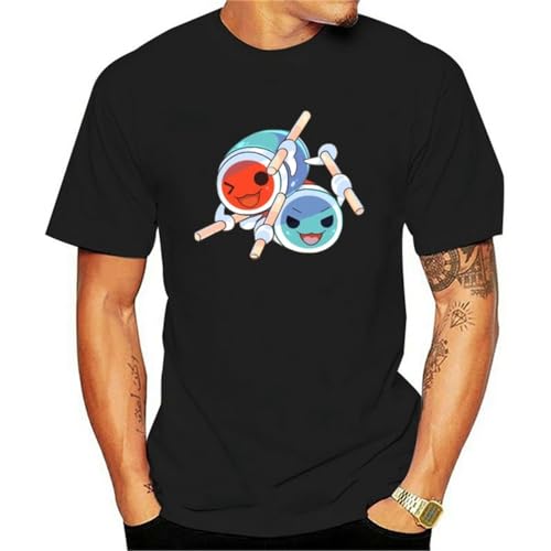 Men t-Shirt Taiko no Tatsujin Don Katsu Tshirt Black M