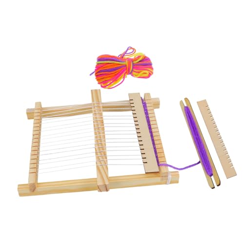 ARTSEWPLY Holz Webstuhl DIY Handstrickmaschine für Projekte Fördert und Handfertigkeit für Jungen Verschiedenen Farben Khaki