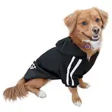 Eastlion Hund Pullover Welpen-T-Shirt Warm Pullover Mantel Pet Kleidung Bekleidung, Schwarz, Gr. L