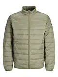 JACK & JONES Herren Jjeeric Puffer Collar Noos Jacke, Grün (Dusky Green Dusky Green), M EU