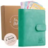 Budgetglück® Premium Budget Planner Deutsch - Inkl. 160-seitigem E-Book zur Personalisierung & Erweiterung I Budgetplaner mit Sparchallenges, Finanzplaner & Zubehör I Haushaltsbuch zum Geld sparen