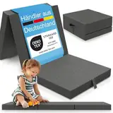 ELONEO Klappmatratze 70x190 cm, 9 cm hoch, Klappmatratze Kinder faltbar, klappbare Gästematratze, Faltbare Matratze, Reisematratze für Kinder und Erwachsene für Reisen und Camping