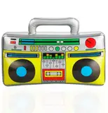 Aufblasbarer 80er 90er Ghettoblaster ca 45 x 42 cm Hip Hop Radio Walkman - Fasching & Karneval - Outfit Party Accessoires Kostüm Bad Taste Assi Retro