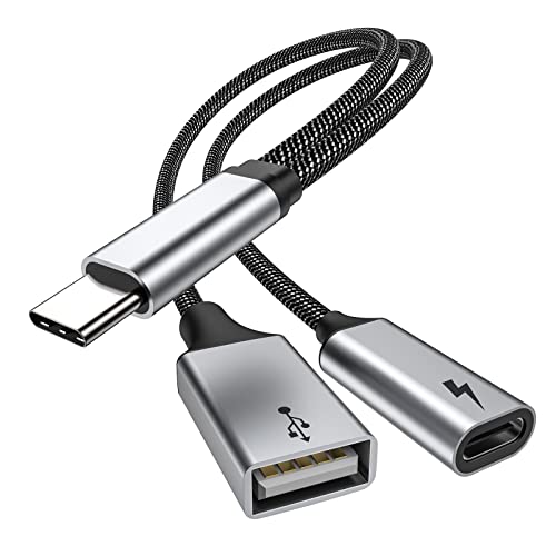 USB C OTG Telefon Adapter USB C 2.0 Ladeanschluss mit 60W PD Adapter Kompatibel für Samsung GalaxyS21,steam Deck,Switch,Google Chromecast mit Google TV 2020,Pi-KVM,3D-Drucker,LGG8,Google Pixel4 XL