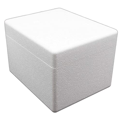 Styroporbox/Thermobox - 3,6 Liter - 26 x 21 x 18 cm/Wandstärke 3 cm - Styrobox