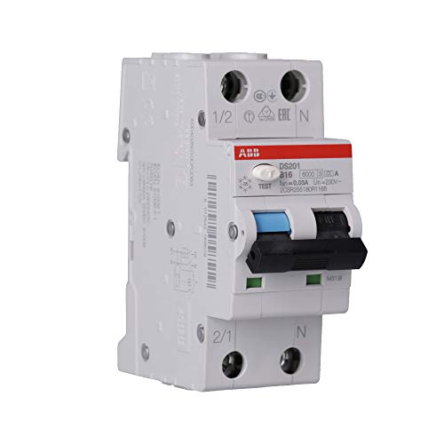 ABB FI/LS-Schalter DS201A-B16/0,03 6kA 1P+N Typ A B16 30mA