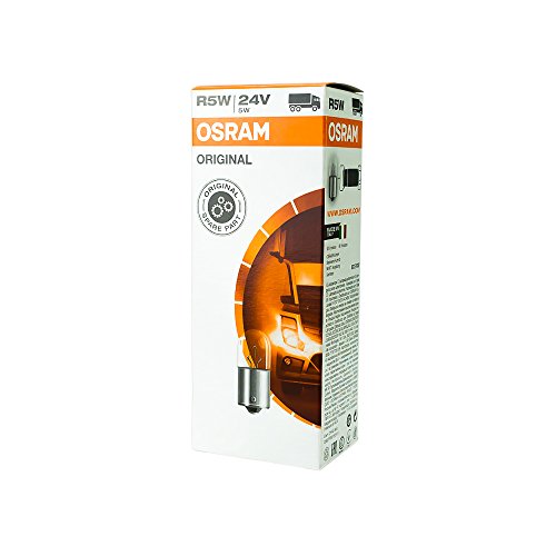 10x OSRAM GLÜHBIRNEN 24V 5W BA15s RÜCKLICHT KENNZEICHEN STANDLICHT