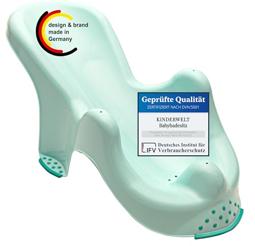Anatomischer Premium Babybadesitz aquamarin Badesitz Baby Badewannensitz
