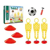 Fußball-Trainingsausrüstung, Fußball-Sportausrüstungs-Set, 26 x 31 x 9 cm, lustiges Hindernisspiel, Geschicklichkeitsentwicklungs-Kit für Hinterhof, Indoor-Park, Fitnessstudio, Feld und Familie