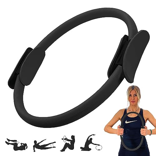 Winch Pilates Ring PRO | Premium-Qualität mit Weicher-Polsterung, Anti-Rutsch-Griff | Widerstandsring für Ganzkörpertraining, Yoga und Physiotherapie | Fitnessgerät für Heimtraining und Studio-Workout