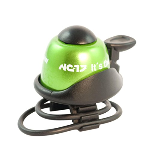 NC-17 Unisex Fahrradklingel Safety Bell Nc-17 - Safety Bell / Fahrradglocke / Fahrradhupe / Klingel Glocke Hupe Für Fahrrad, grün, Einheitsgröße