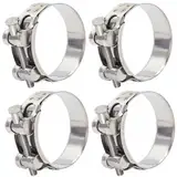 FamlTol 6 Stück Gelenkbolzenschellen Edelstahl Schlauchschellen Starke Schlauchklemme Spannbereich 36-39mm, Bandbreite 20mm