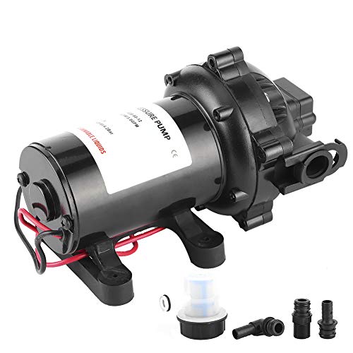 Membranpumpe, 12V 60 PSI 5,0 GPM Membranpumpe Selbstansaugende Boot Marine RV Wasserpumpe