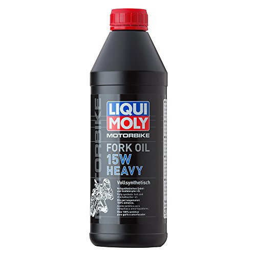 LIQUI MOLY Motorbike Fork Oil 15W heavy | 1 L | Motorrad Gabelöl | Art.-Nr.: 2717, farblos