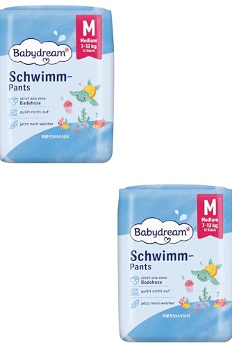 Babaydream Schwimmwindeln, Medium 7-13 kg, 24 Stück,