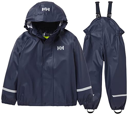 Kinder Unisex Helly Hansen K Bergen 2.0 Pu Rainset, Marineblau, 4